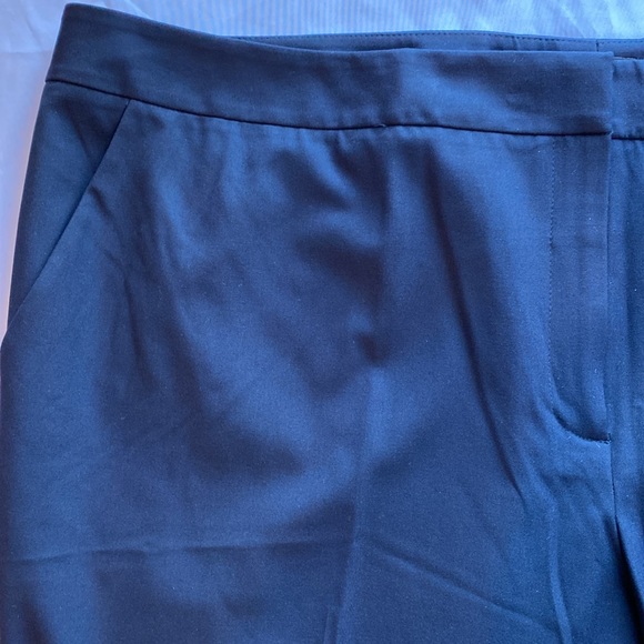 NWT 💙 Halogen Nordstrom “Taylor Fit” Wide-Leg, Stretch, Navy Blue Trouser, 22 - Picture 6 of 16